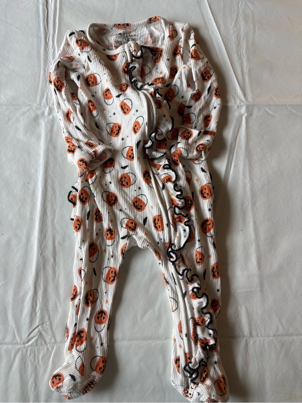 Caden Lane Halloween sleeper 6-9 months, excellent condition, girls with ruffle